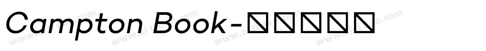 Campton Book字体转换